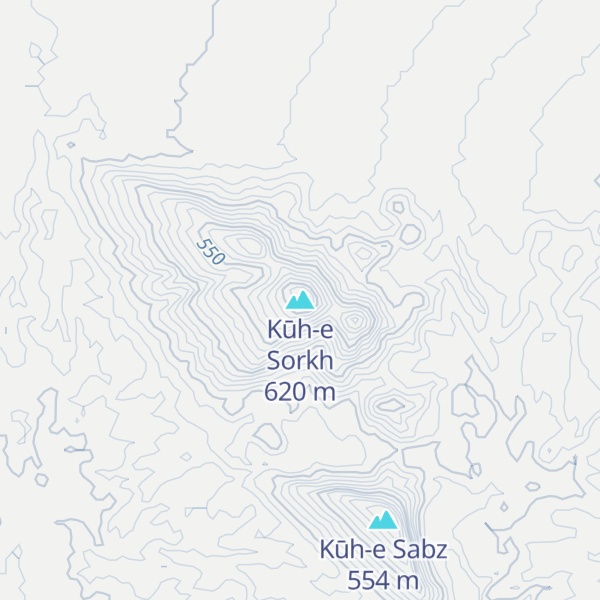Map of Kūh-e Sorkh