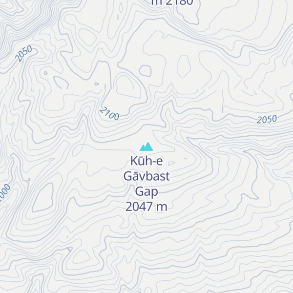 Map of Kūh-e Gāvbast Gap