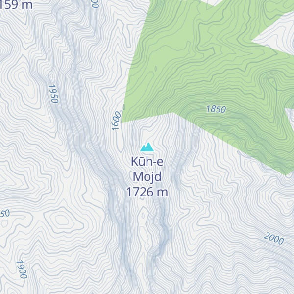 Map of Kūh-e Mojd