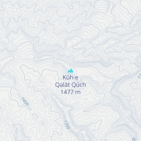 Map of Kūh-e Qalāt Qūch