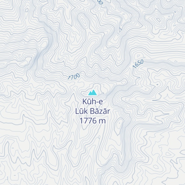 Map of Kūh-e Lūk Bāzār