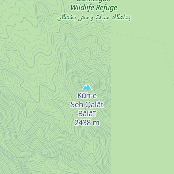 Map of Kūh-e Seh Qalāt Bālā’ī