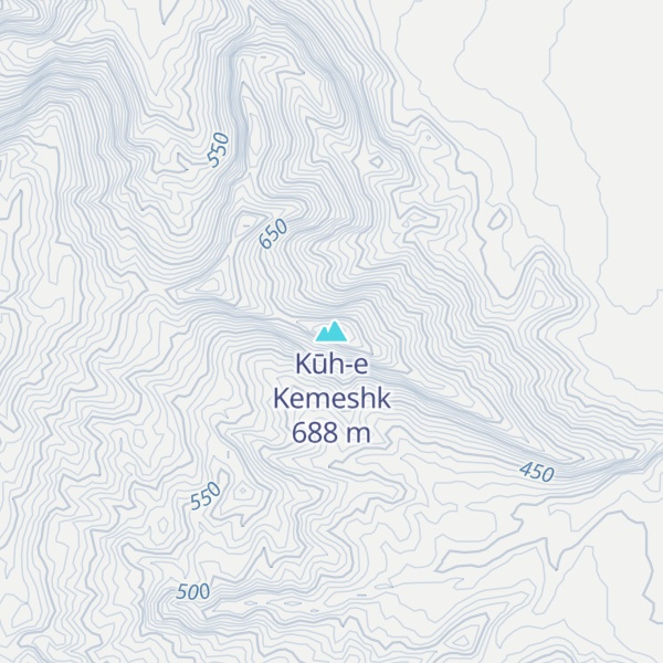 Map of Kūh-e Kemeshk