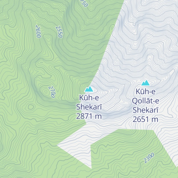 Map of Kūh-e Shekarī