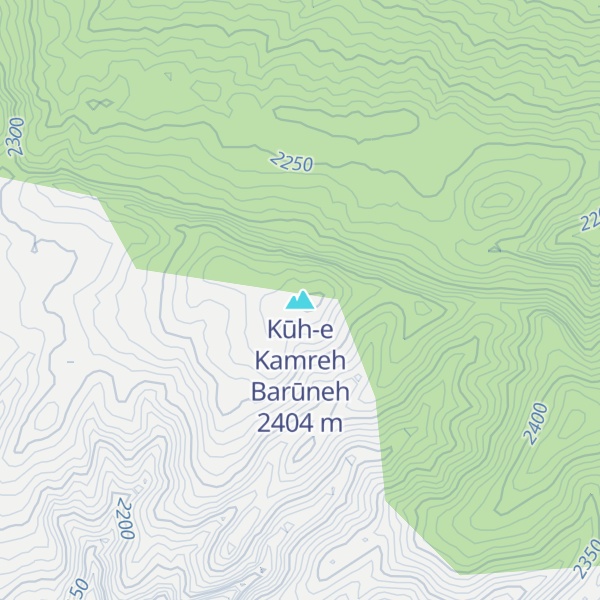 Map of Kūh-e Kamreh Barūneh