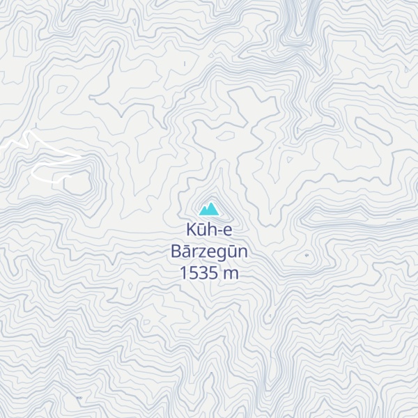 Map of Kūh-e Bārzegūn