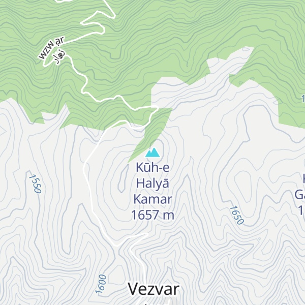 Map of Kūh-e Halyā Kamar