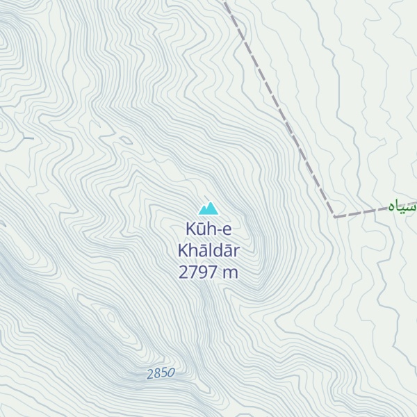 Map of Kūh-e Khāldār