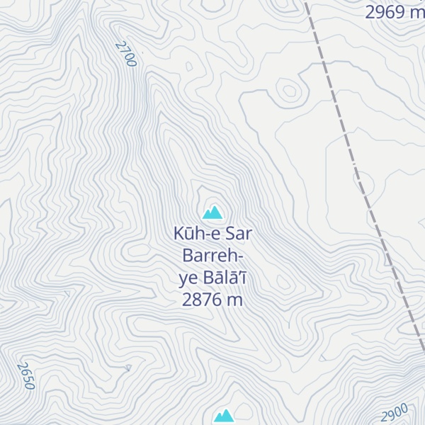 Map of Kūh-e Sar Barreh-ye Bālā’ī