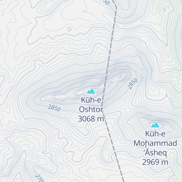 Map of Kūh-e Oshtor