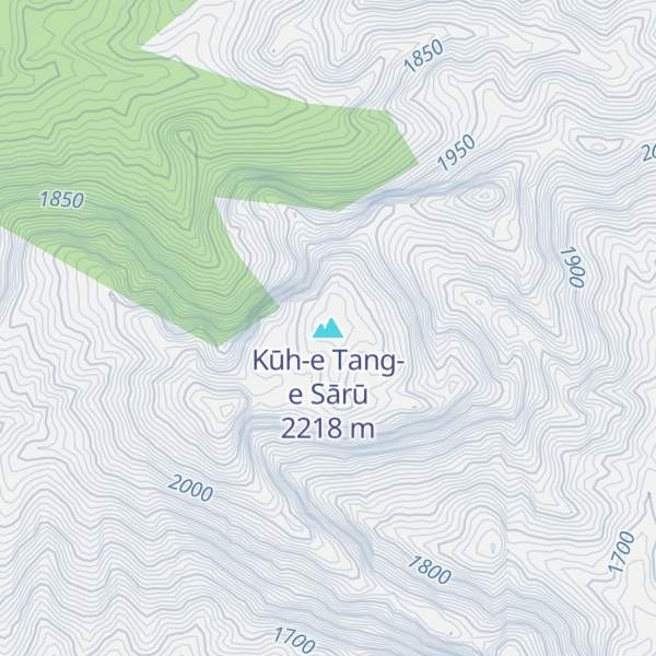 Map of Kūh-e Tang-e Sārū