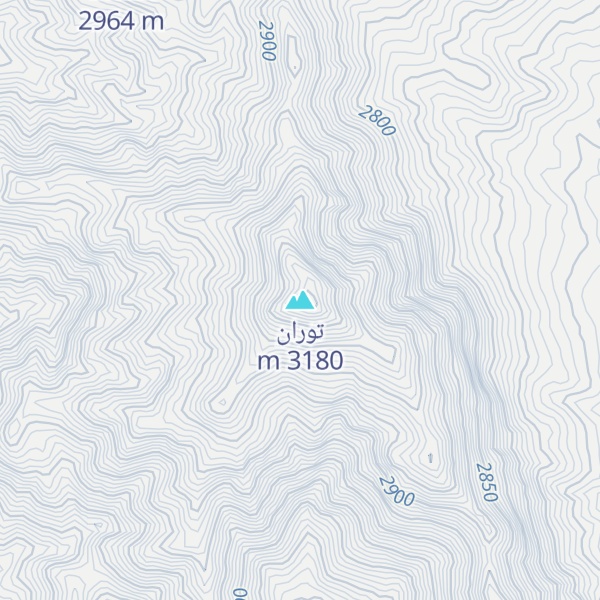 Map of توران