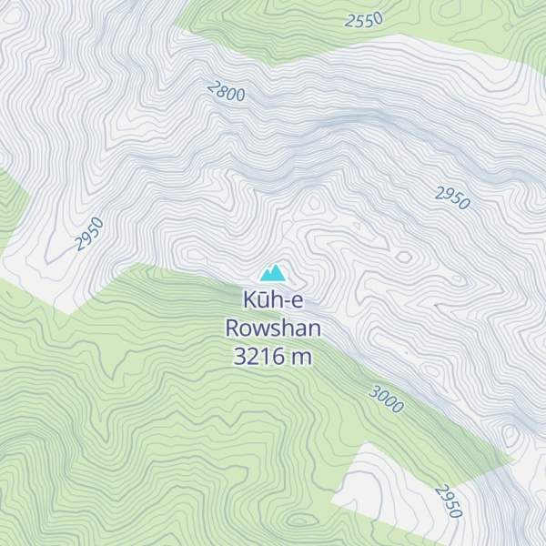 Map of Kūh-e Rowshan