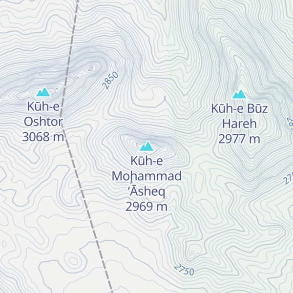 Map of Kūh-e Moḩammad ‘Āsheq