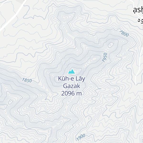 Map of Kūh-e Lāy Gazak