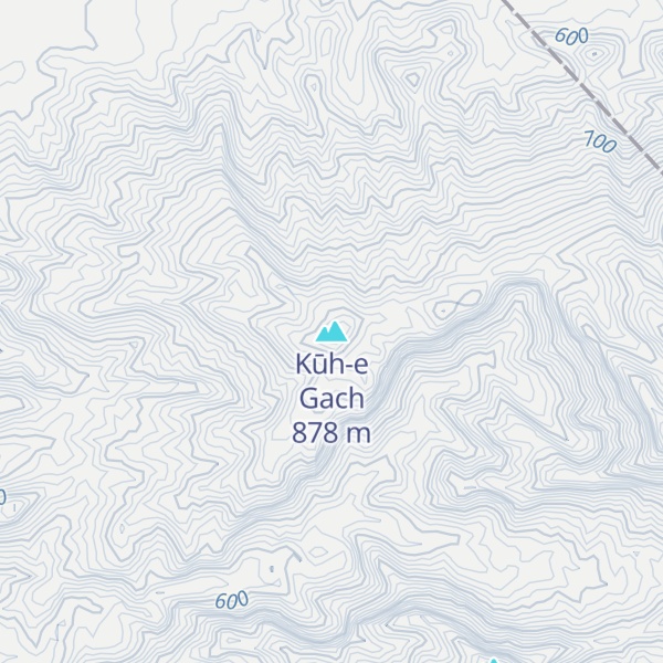 Map of Kūh-e Gach