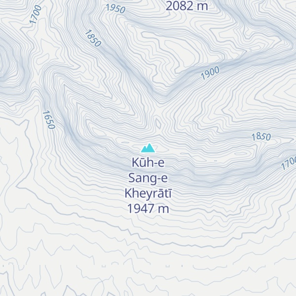 Map of Kūh-e Sang-e Kheyrātī