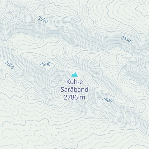 Map of Kūh-e Sarāband