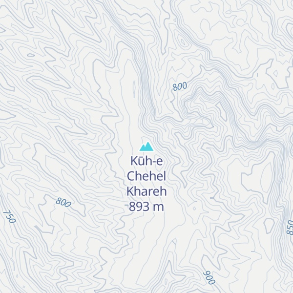 Map of Kūh-e Chehel Khareh