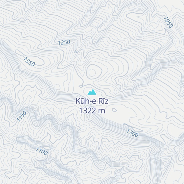 Map of Kūh-e Rīz