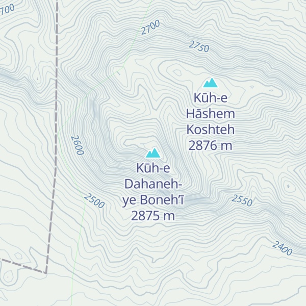 Map of Kūh-e Dahaneh-ye Boneh’ī