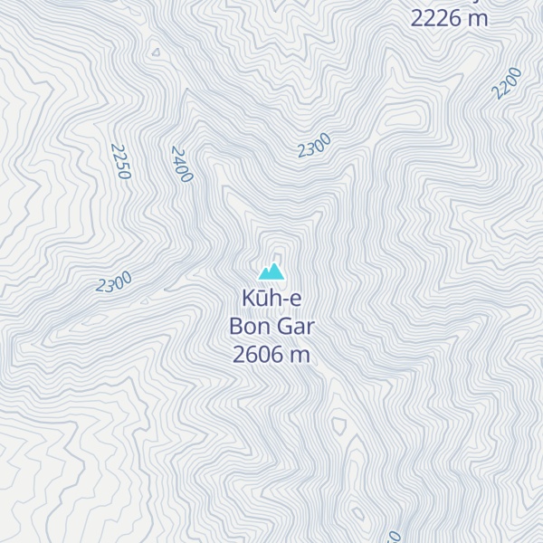 Map of Kūh-e Bon Gar
