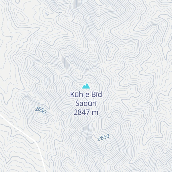 Map of Kūh-e Bīd Saqūrī
