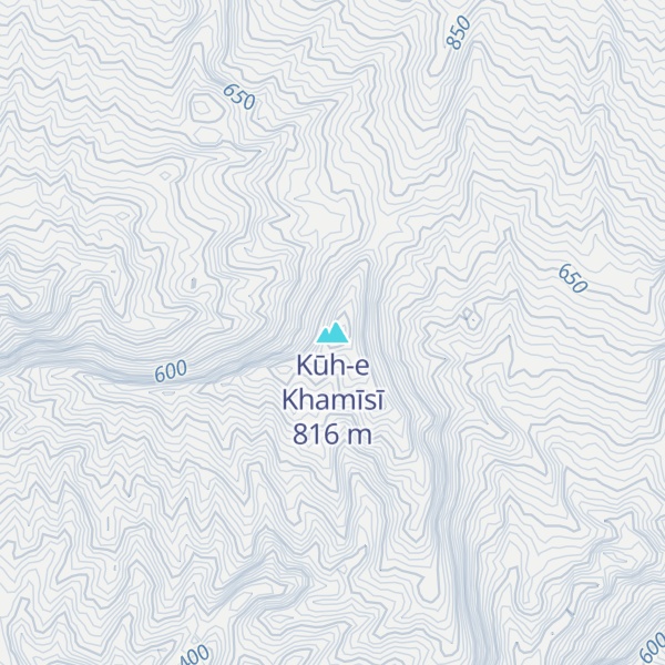 Map of Kūh-e Khamīsī