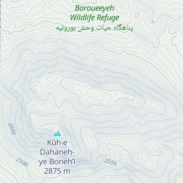 Map of Kūh-e Hāshem Koshteh