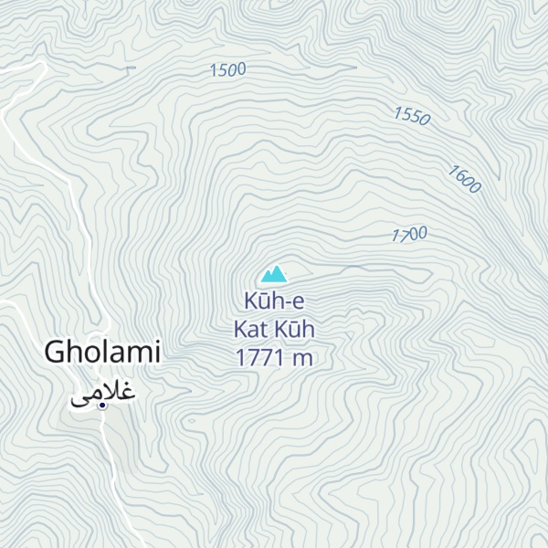 Map of Kūh-e Kat Kūh
