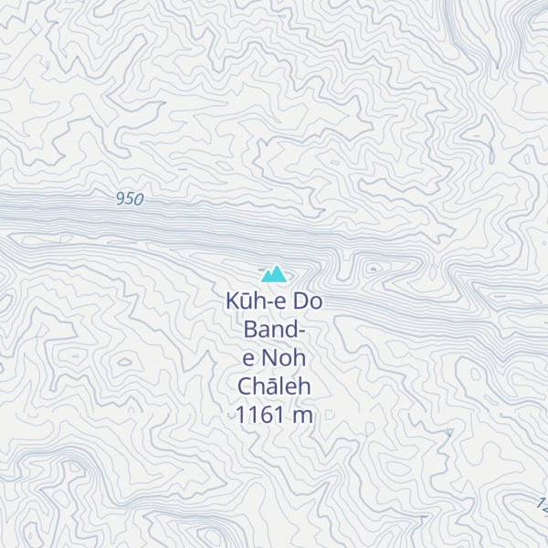 Map of Kūh-e Do Band-e Noh Chāleh