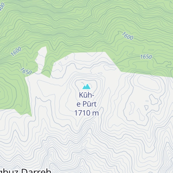 Map of Kūh-e Pūrt