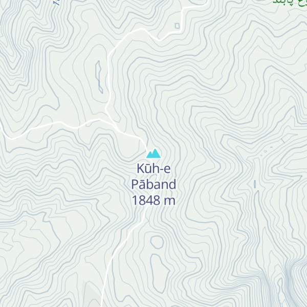 Map of Kūh-e Pāband