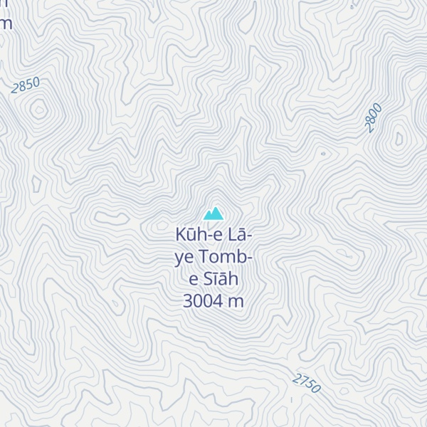Map of Kūh-e Lā-ye Tomb-e Sīāh