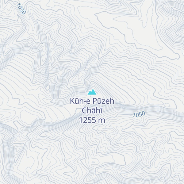 Map of Kūh-e Pūzeh Chāhī