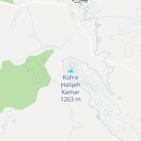 Map of Kūh-e Ḩalqeh Kamar