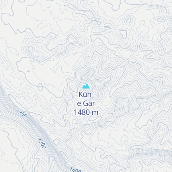 Map of Kūh-e Gar
