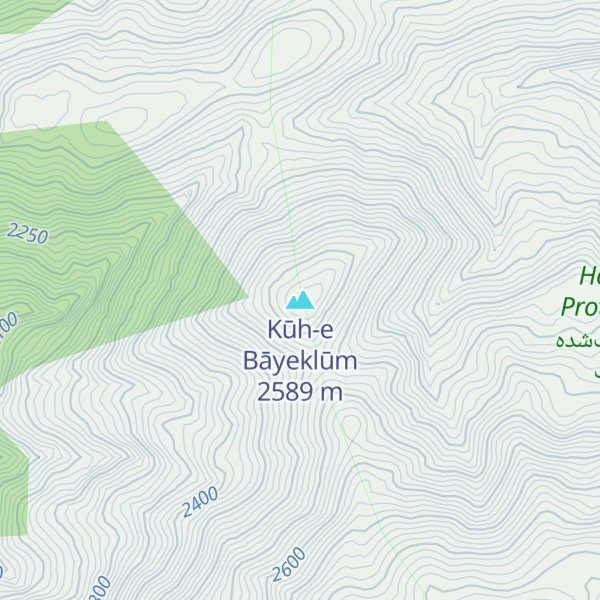 Map of Kūh-e Bāyeklūm