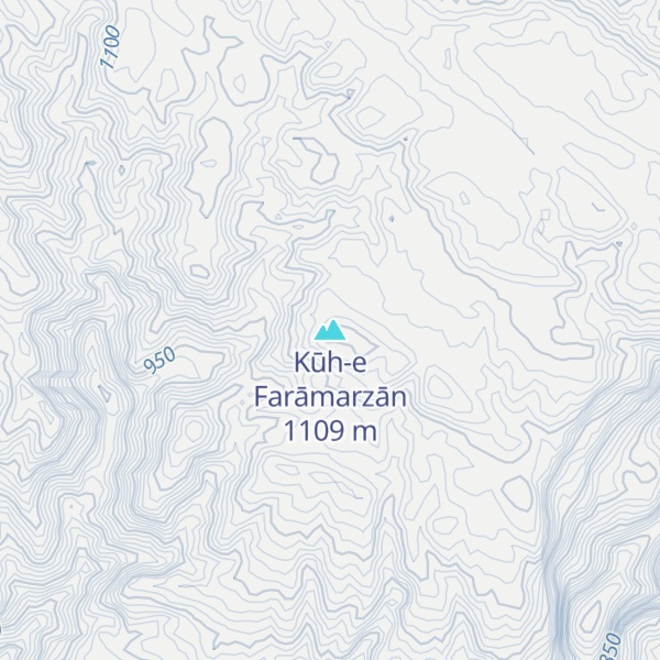 Map of Kūh-e Farāmarzān
