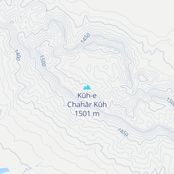 Map of Kūh-e Chahār Kūh