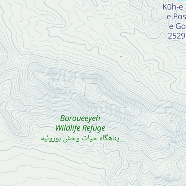 Map of Kūh-e Bavānātī