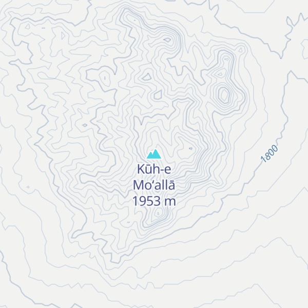 Map of Kūh-e Mo‘allā