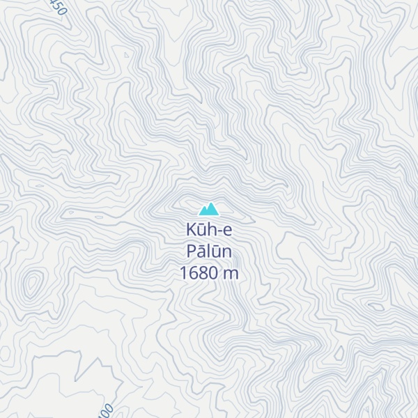 Map of Kūh-e Pālūn
