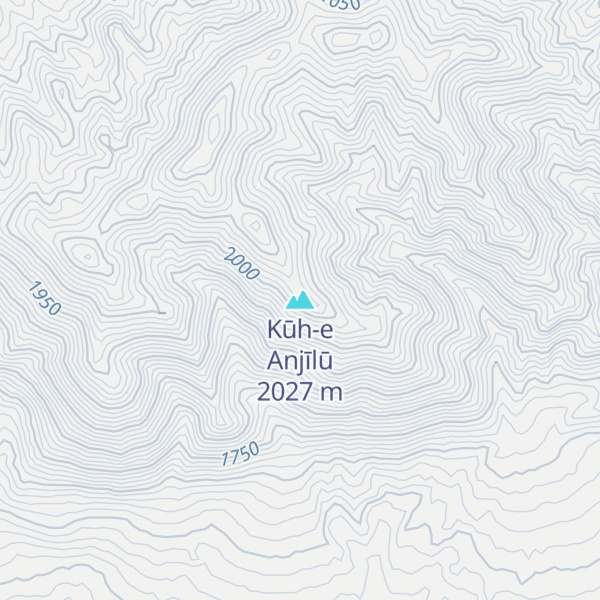 Map of Kūh-e Anjīlū