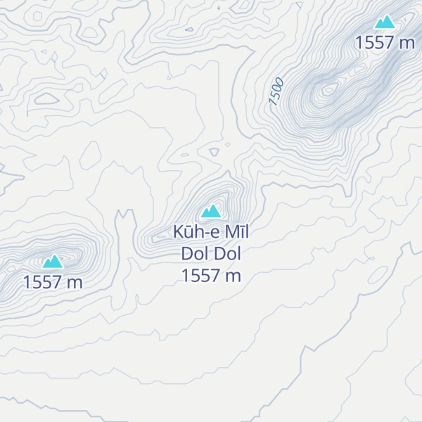 Map of Kūh-e Mīl Dol Dol