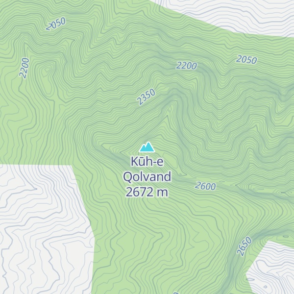 Map of Kūh-e Qolvand