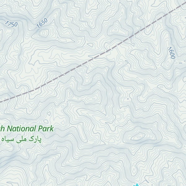 Map of Kūh-e Sīāh Kūh