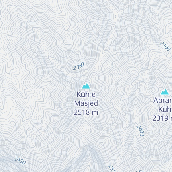 Map of Kūh-e Masjed