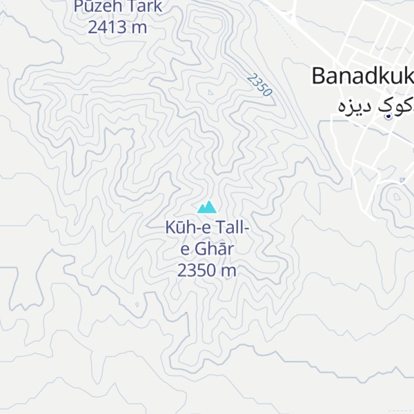 Map of Kūh-e Tall-e Ghār