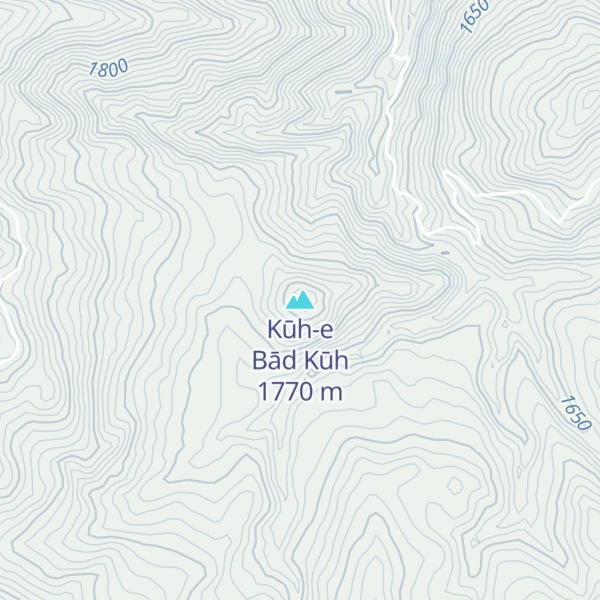 Map of Kūh-e Bād Kūh